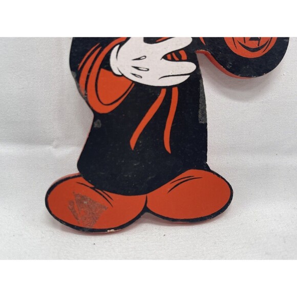 Vintage Walt Disney Co HALLOWEEN 2  MICKEY MOUSE 6” Wooden Ornament 1987 RARE - Picture 13 of 16